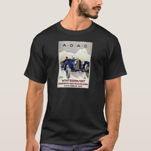 ADACのヴィンテージの自動車広告1925年 Tシャツ (正面)
