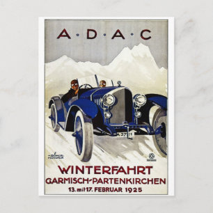 ADACヴィンテージ自動車広告1925 ポストカード