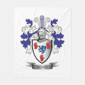 Adairの家紋の紋章付き外衣 フリースブランケット (正面)