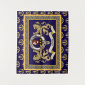 Adair Clan Badge Personalized Blue タペストリー (正面)