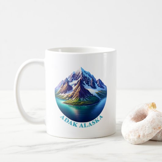 Adak Alaska USA コーヒーマグカップ (ドーナツ)