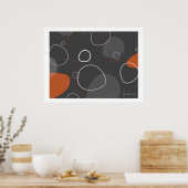 Adakame - Retro-Modern Abstract Poster ポスター (キッチン)