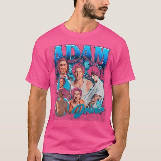 Adamドライバレトロブートレグスタイル Tシャツ (正面)