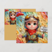 ADAM ～誕生日カード～パラシュート～ (正面/裏面)