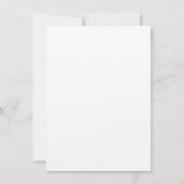 Adam Berman 4.5 x 6.75シルバーメタカスタムリック 招待状 (裏面)