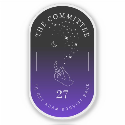Adam Boqvist Back Twilight Sticker シール (正面)
