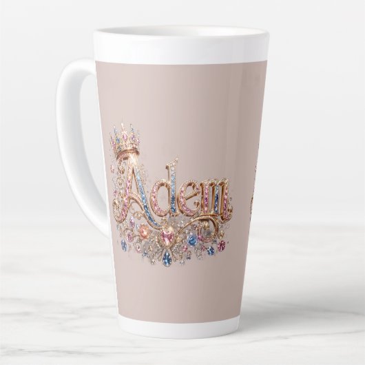 Adam Crown Design カフェラテマグ (左アングル)