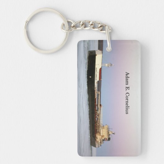 Adam E. Cornelius長方形アクリルキーチェーン キーホルダー (正面)