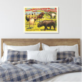 Adam Forepaugh & Sells Brothersのサーカスポスター キャンバスプリント (インサイチュ (寝室))