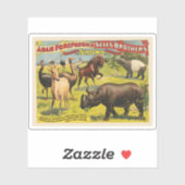 Adam Forepaugh & Sells Brothersのサーカスポスター シール (シート)