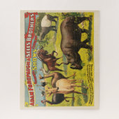 Adam Forepaugh & Sells Brothersのサーカスポスター ジグソーパズル (縦)