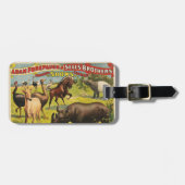 Adam Forepaugh & Sells Brothersのサーカスポスター ラゲッジタグ (正面横)