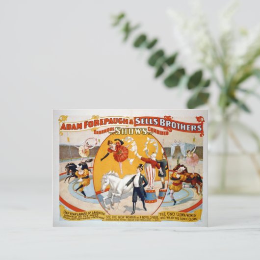 Adam Forepaugh & Sells Brothers ポストカード (スタンド正面)