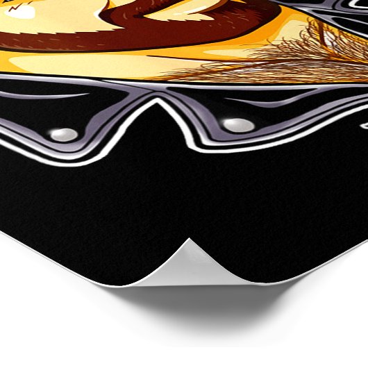 Adam Likes Leather Hat  ポスター (角)