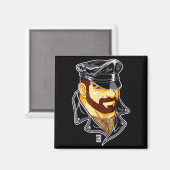 Adam Likes Leather Hat  マグネット (正面/裏面)