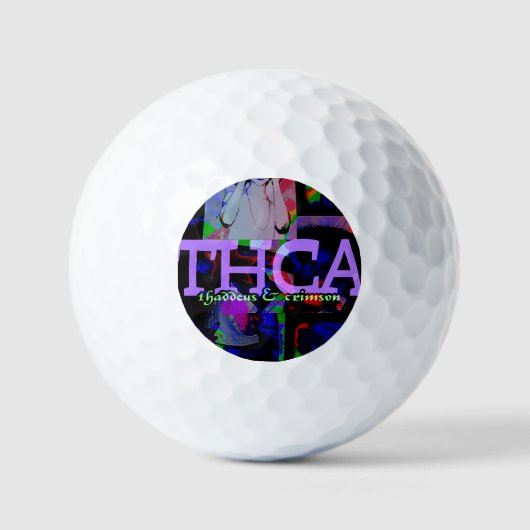 Adam Moyer オリジナル "THCA" レア ゴルフボール (正面)