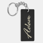 Adam Name whitegold Schlüsselanhänger Anhänger キーホルダー (正面左)