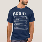 ADAM Nutrition Funny Birthday Personalized Name Tシャツ (正面)