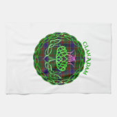 Adam Scottish Tartan Celtic Thistle キッチンタオル (横)