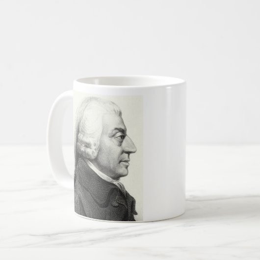 Adam Smithプロファイル(署名あり) コーヒーマグカップ (正面左)