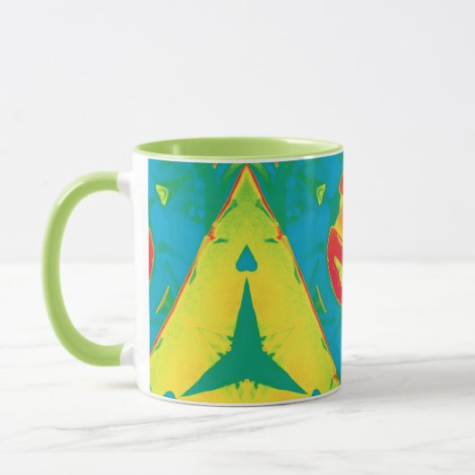 ADAM to Zany 3D to Yellow Red Green Blue マグカップ (左)