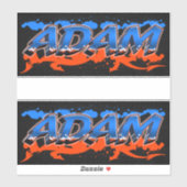 Adam Vorname Name Graffiti Aufkleber Sticker シール (シート)