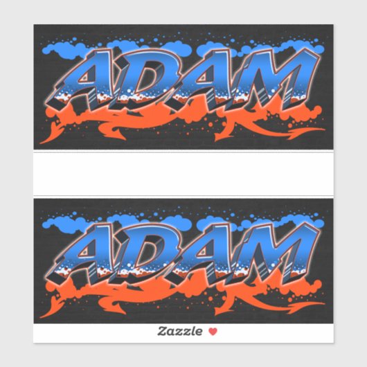 Adam Vorname Name Graffiti Aufkleber Sticker シール (シート)