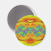 ADAM ~ Yellow, Orange and Blue ~ Stunning Design  マグネット (正面/裏面)