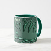 ADAM ~ Zany 3D Fractal ~ Green 3D Mug マグカップ (正面右)