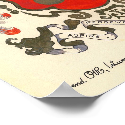 Adams Coat of Arms (11" x 14") ポスター (角)