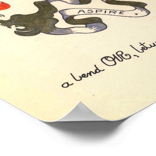 Adams Coat of Arms (16" x 20") ポスター (角)