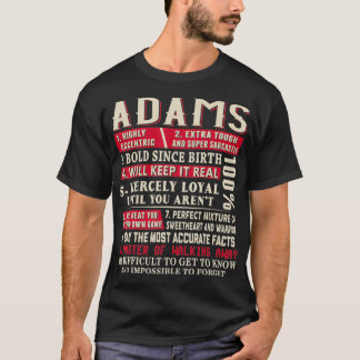 Adams Name Gift Adams  Adams Surname  Tシャツ