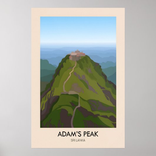 Adams Peak Travel Poster ポスター (正面)