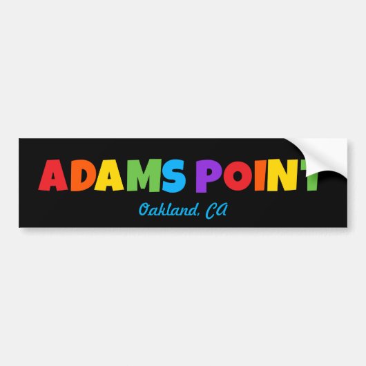 Adams Point / Fairyland Bumper Sticker バンパーステッカー (正面)