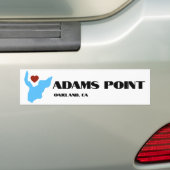 Adams Point / Lake Merritt Bumper Sticker バンパーステッカー (車上)