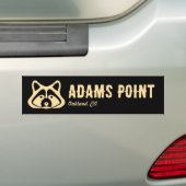 Adams Point Raccoon Bumper Sticker バンパーステッカー (車上)