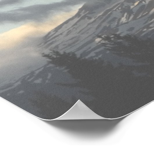 Adams Washington with Cloud Photo ポスター (角)