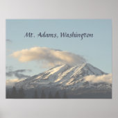 Adams Washington with Cloud Photo ポスター (正面)
