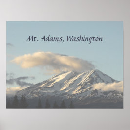 Adams Washington with Cloud Photo ポスター