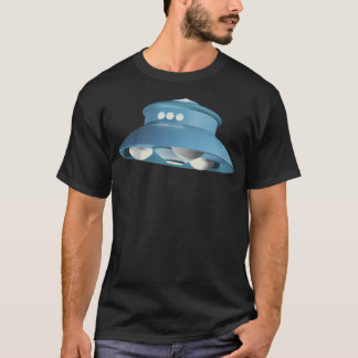 Adamski Ufoソーサー飛んでいるテキストレス Tシャツ