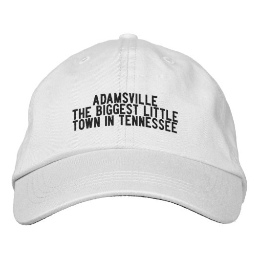 ADAMSVILLE Tennessee Hat 刺繍入りキャップ (正面)