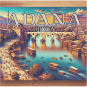 Adana Turkey 3インチビニールステッカー シール (正面)