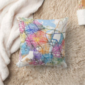 Adana Türkiye City Map クッション (ブランケット)