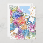 Adana Türkiye City Map ポストカード (正面/裏面)