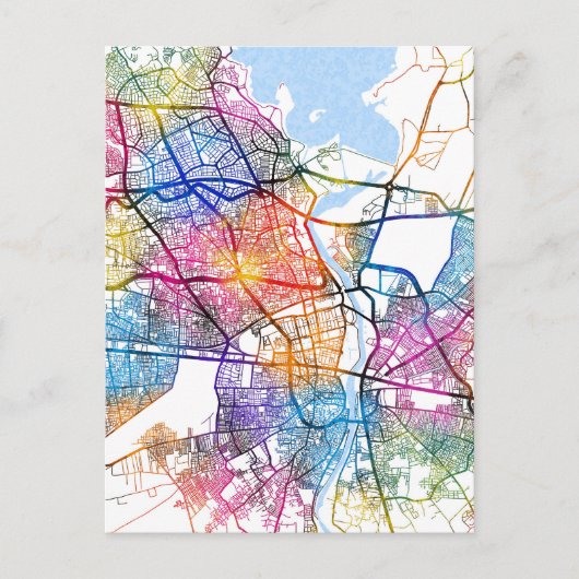 Adana Türkiye City Map ポストカード (正面)