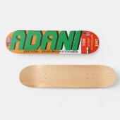 ADANI JMT INDIA 7 3/4" スケートボードデッキ (横)