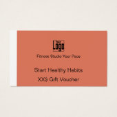 Adaptable Fitness Beginner Promo Gift Voucher Card (正面)