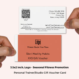 Adaptable Fitness Beginner Promo Gift Voucher Card
