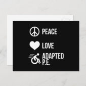 Adapted Pe Ape Teacher Gift ポストカード (正面/裏面)