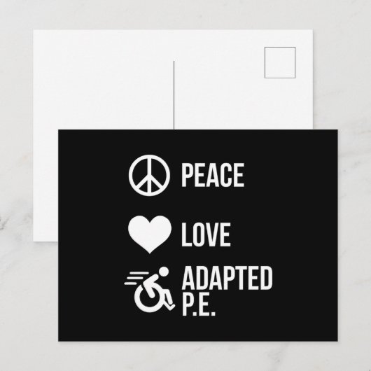 Adapted Pe Ape Teacher Gift ポストカード (正面/裏面)